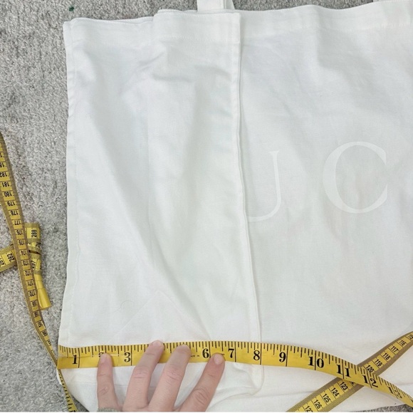 Gucci White Canvas Tote Bag - Picture 6 of 8